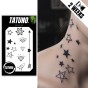 Tatuaż jagua półtrwały gwiazdy diamenty rakieta mix