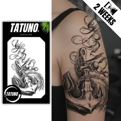 Tatuaż jagua półtrwały zakotwiczona nadzieja