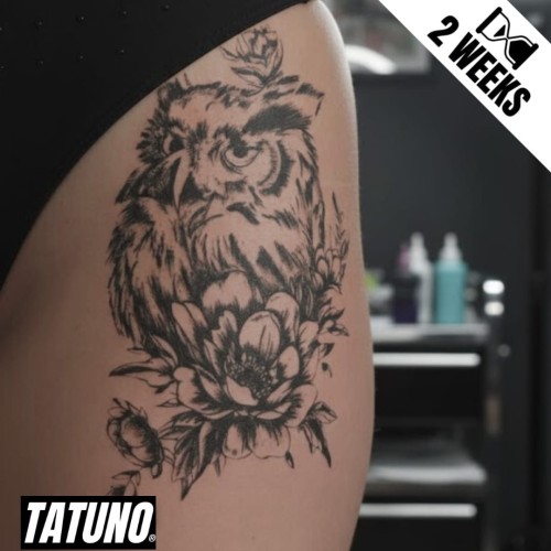 Tatuaż jagua półtrwały kwiatowa mądrość