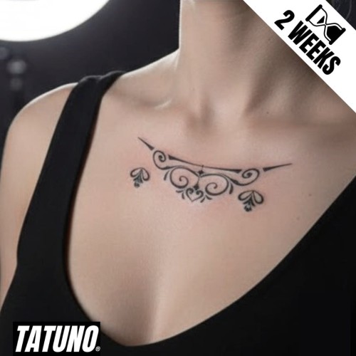 Tatuaż jagua półtrwały subtelne arabeski