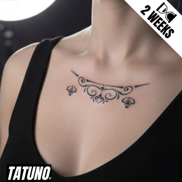 Tatuaż jagua półtrwały subtelne arabeski