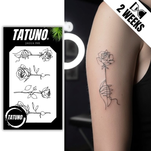 Tatuaż jagua półtrwały róże