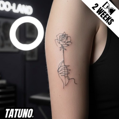 Tatuaż jagua półtrwały róże