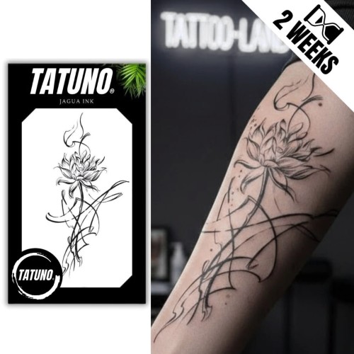 Tatuaż jagua półtrwały eteryczny lotos