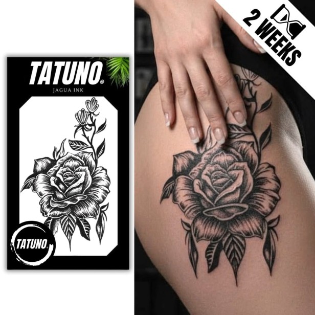 Tatuaż jagua półtrwały pąk wiecznej miłości