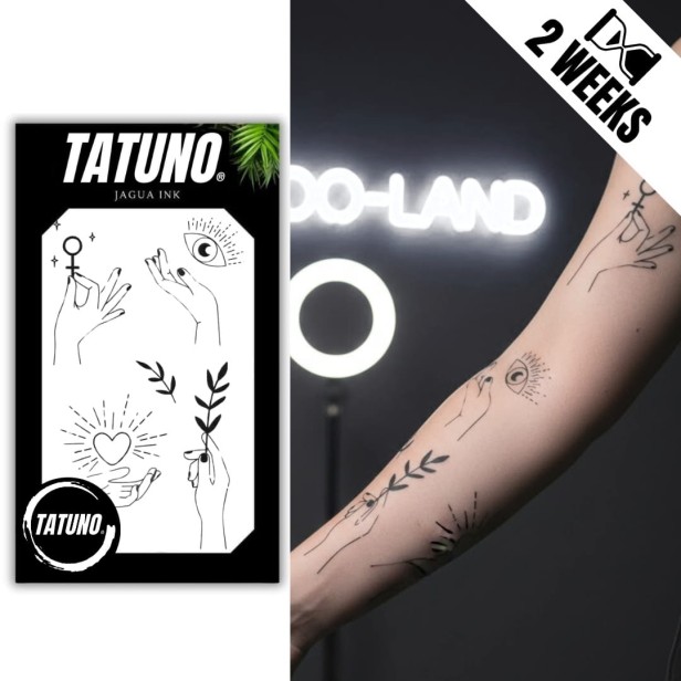 Tatuaż jagua półtrwały ręka z kluczem Venus