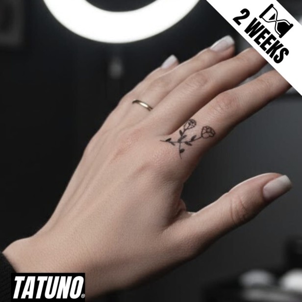 Tatuaż jagua półtrwały kwiatuszki