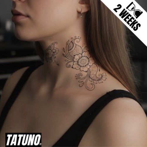 Tatuaż jagua półtrwały kwiatowe fantazje