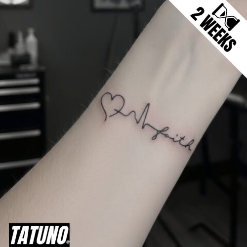 Tatuaż jagua półtrwały wierne serce