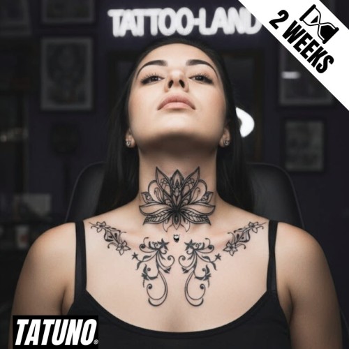 Tatuaż jagua półtrwały kwiaty ozdoby