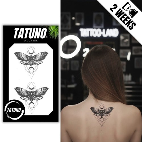 Tatuaż jagua półtrwały motyle ćmy geometryczne