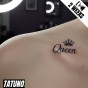 Tatuaż jagua półtrwały king queen korony