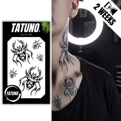 Tatuaż jagua półtrwały pająki