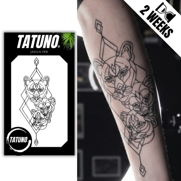 Tatuaż jagua półtrwały rodzinne więzi pumy