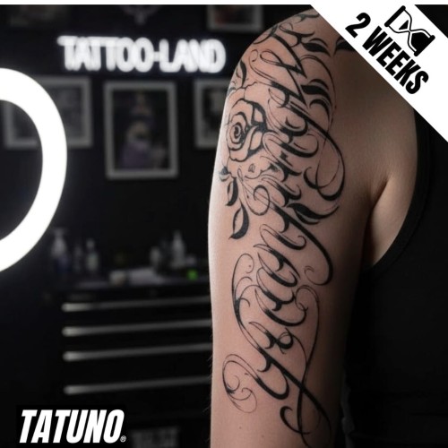 Tatuaż jagua półtrwały wici róży