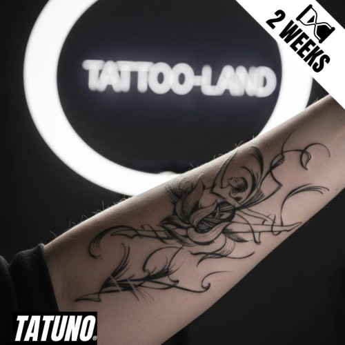 Tatuaż jagua półtrwały baletnica