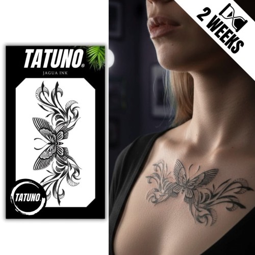 Tatuaż jagua półtrwały motyl ozdobny