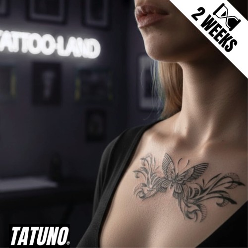 Tatuaż jagua półtrwały motyl ozdobny