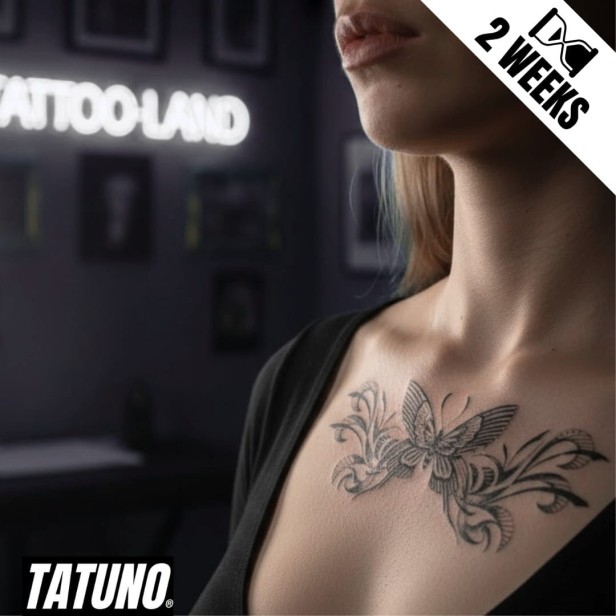 Tatuaż jagua półtrwały motyl ozdobny