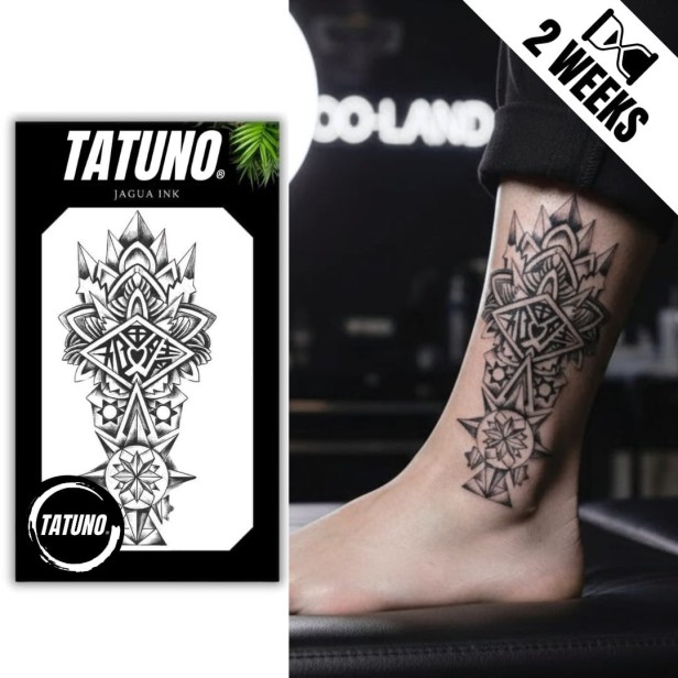 Tatuaż jagua półtrwały harmonia geometrii