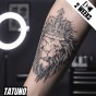 Tatuaż jagua półtrwały król lew