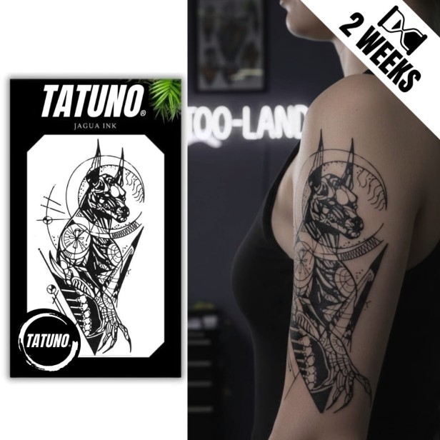 Tatuaż jagua cybernetyczny doberman