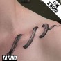Tatuaż jagua półtrwały wąż