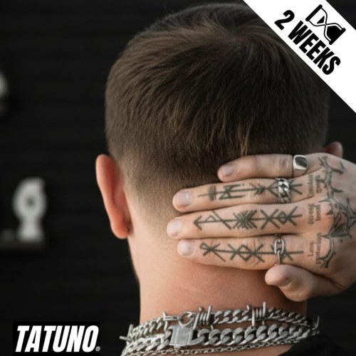 Tatuaż jagua półtrwały runy