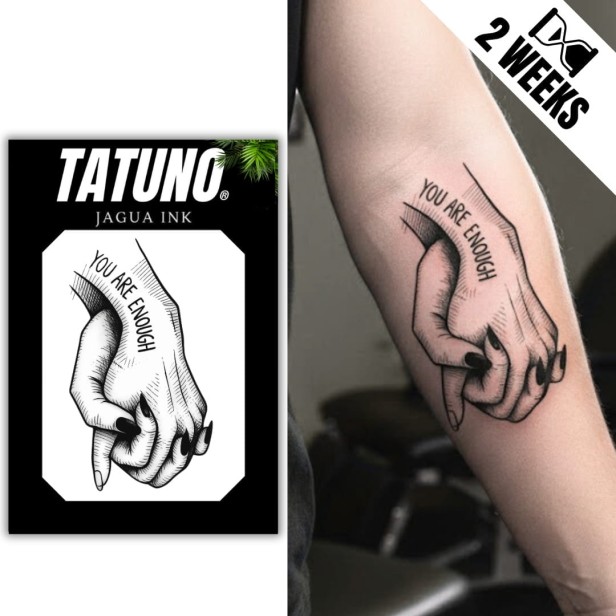 Tatuaż jagua półtrwały you are enough