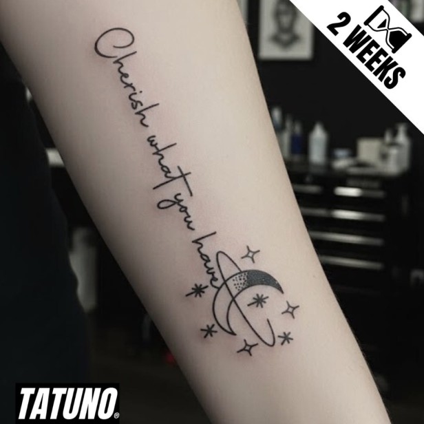 Tatuaż jagua półtrwały cherish what you have, doceniaj to, co masz