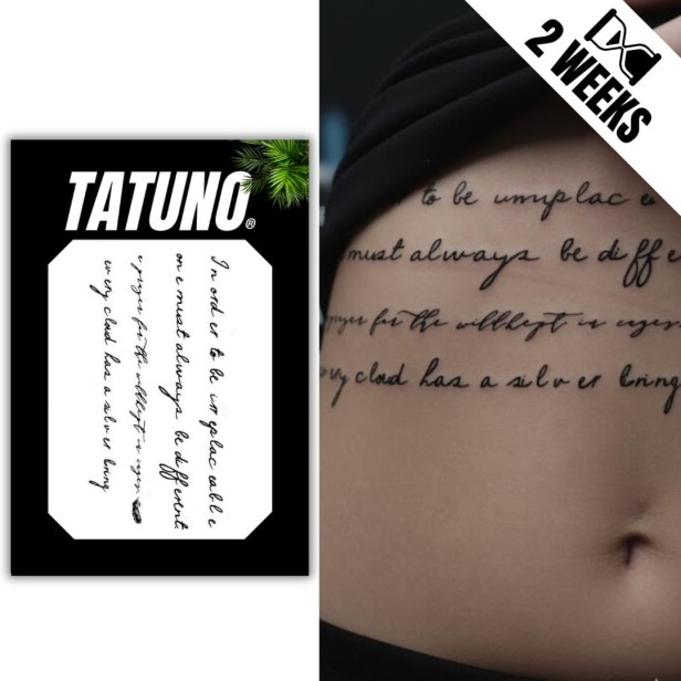 Tatuaż jagua półtrwały cytaty z duszą