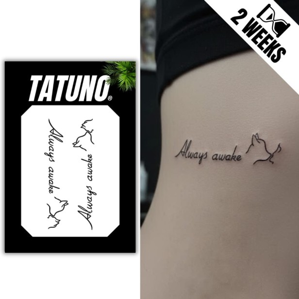 Tatuaż jagua półtrwały always awake