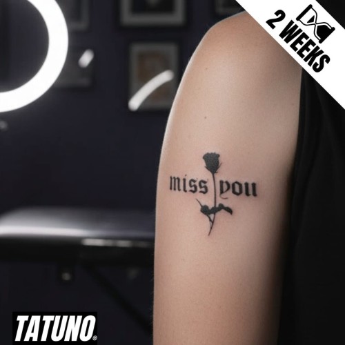 Tatuaż jagua półtrwały miss you róże