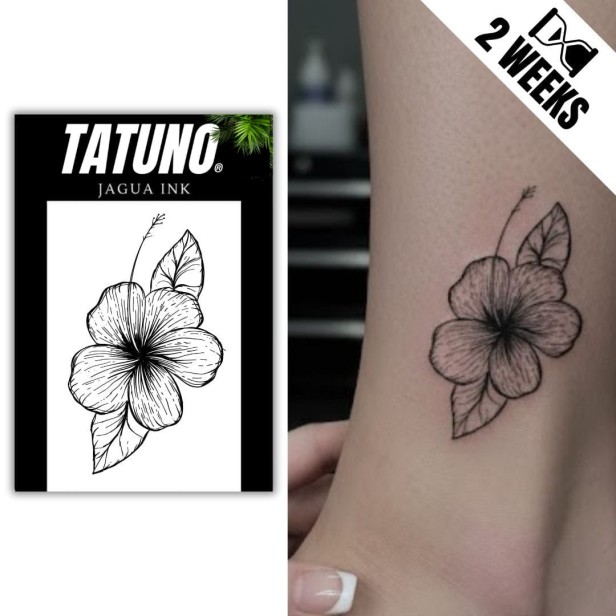 Tatuaż jagua półtrwały hibiskus