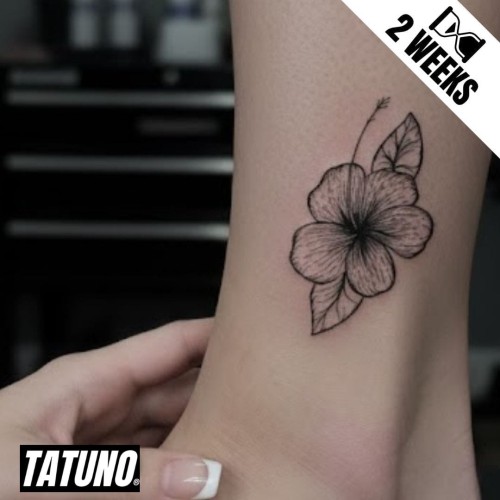 Tatuaż jagua półtrwały hibiskus