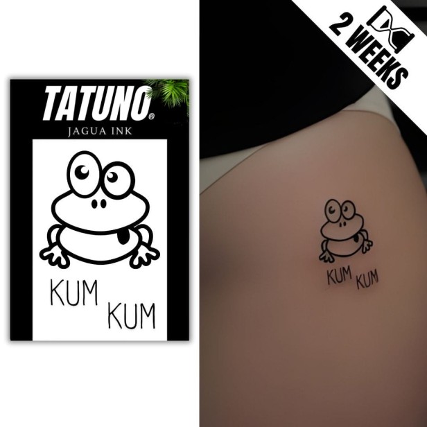 Tatuaż jagua półtrwały żaba