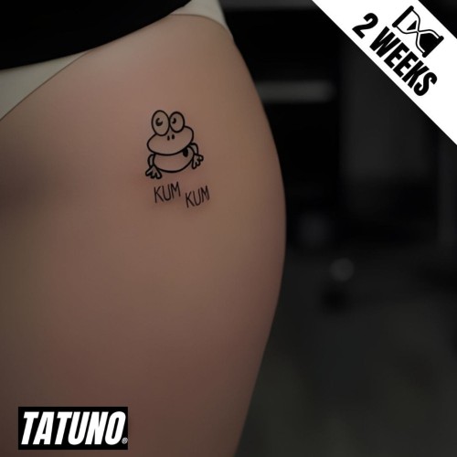 Tatuaż jagua półtrwały żaba