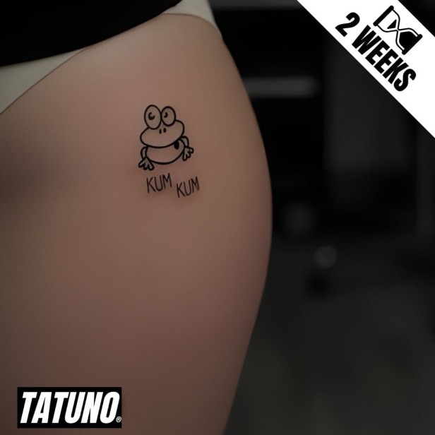 Tatuaż jagua półtrwały żaba