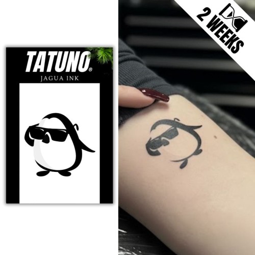 Tatuaż jagua półtrwały pingwin
