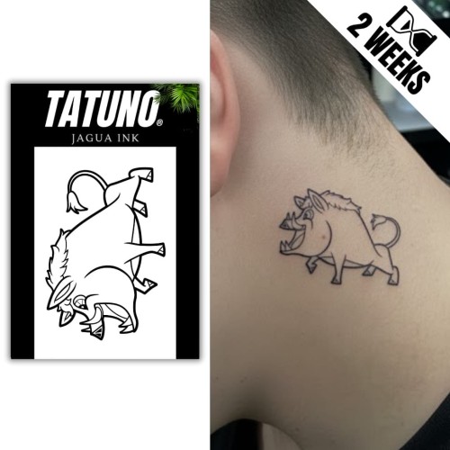 Tatuaż jagua półtrwały dzik