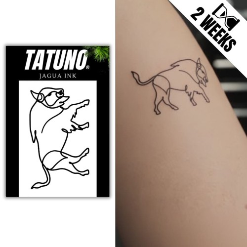 Tatuaż jagua półtrwały żubr