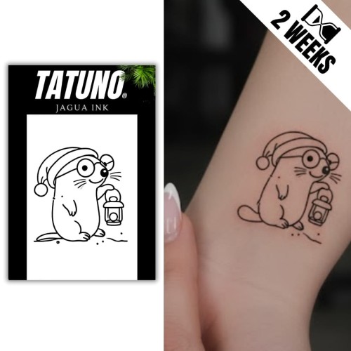 Tatuaż jagua półtrwały kret