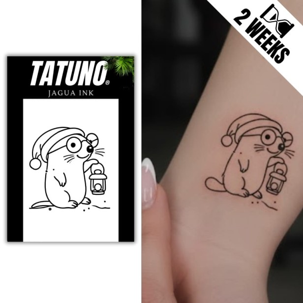 Tatuaż jagua półtrwały kret