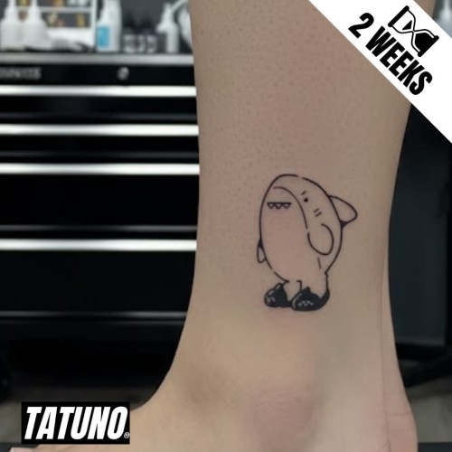 Tatuaż jagua półtrwały rekin