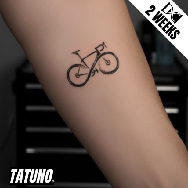 Tatuaż jagua półtrwały rower
