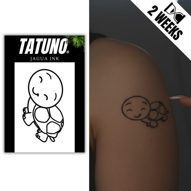 Tatuaż jagua półtrwały żółwik