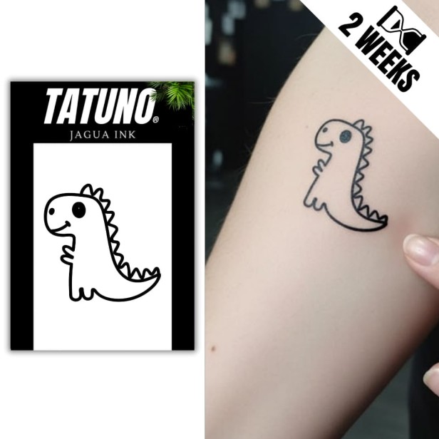 Tatuaż jagua półtrwały dinozaur