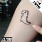 Tatuaż jagua półtrwały dinozaur