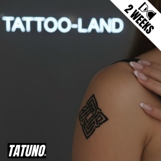 Tatuaż jagua półtrwały celtycki węzeł nieskończoności