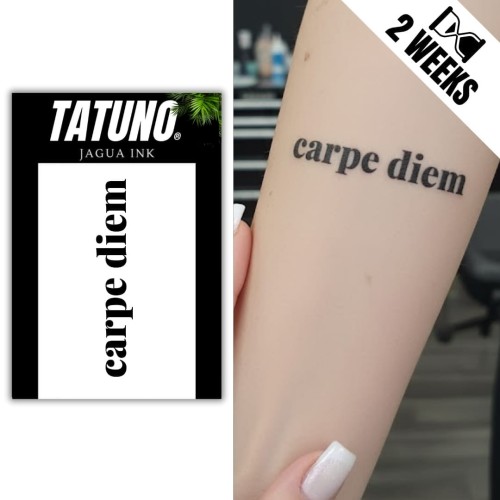 Tatuaż jagua półtrwały carpe diem chwytaj dzień